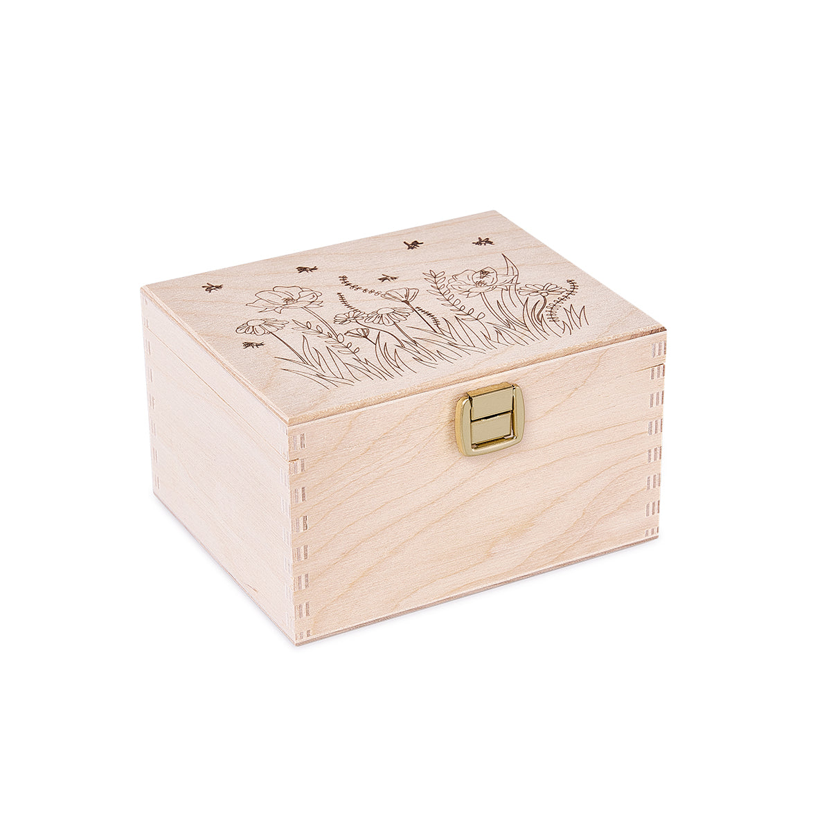 Geschenkbox mit Honig-Glas nach Wahl und Honiglöffel