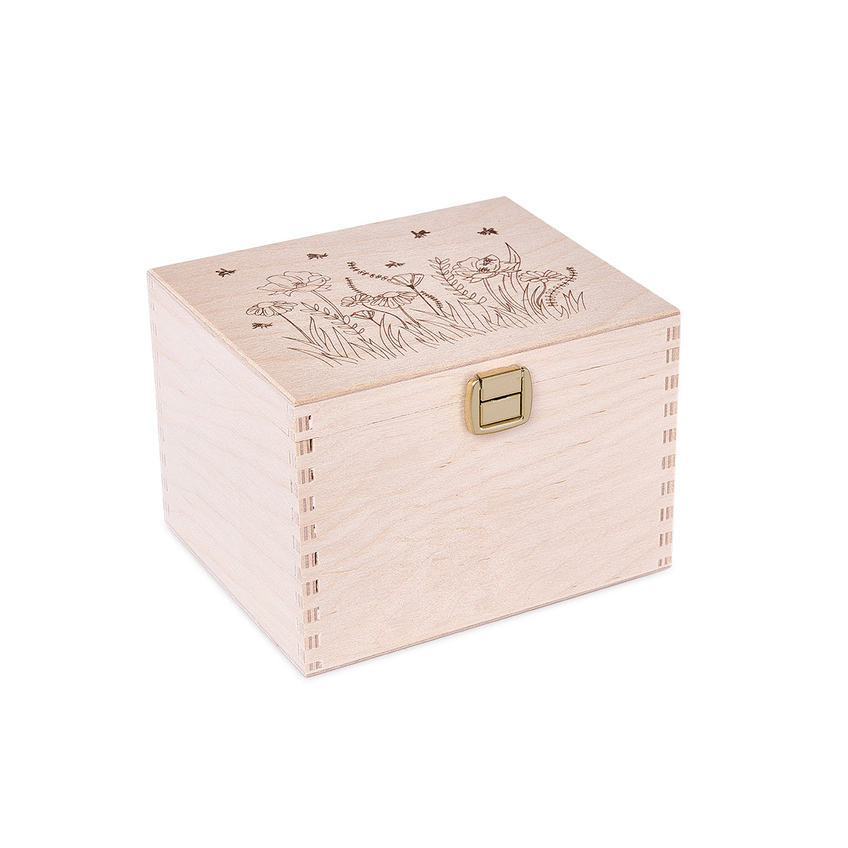 Leere Geschenkbox mit Honiglöffel, aber ohne Honig