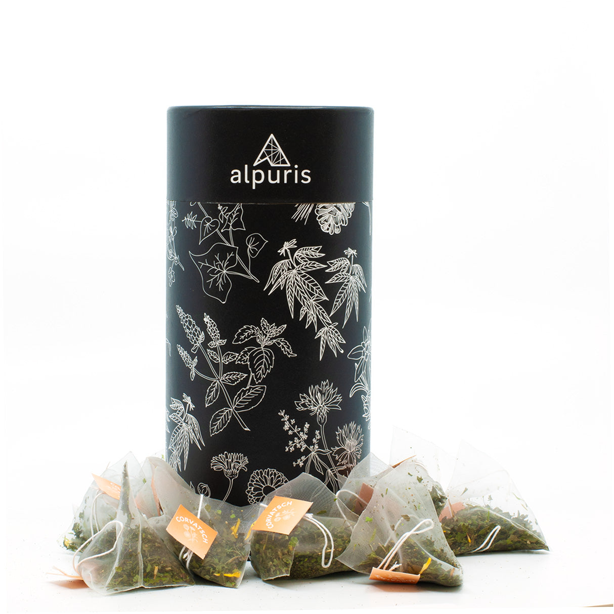 Alpuris Alpenkräutertee CORVATSCH mit mit Orangenminze & Ringelblume in der Teedose (BioSuisse)