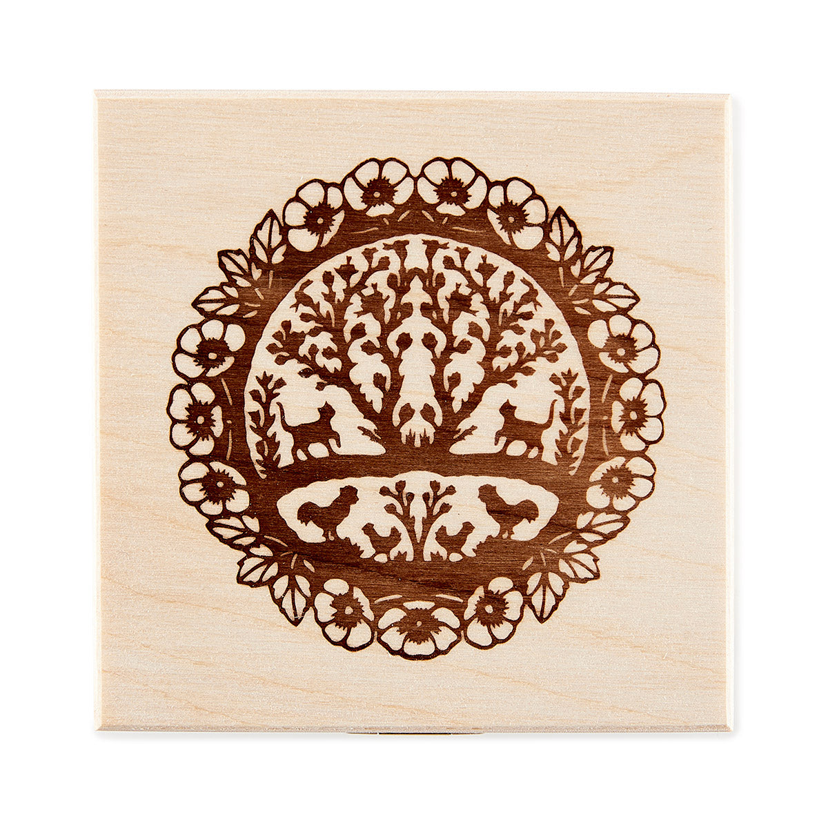 Gift box with a silhouette motif and a jar of honey