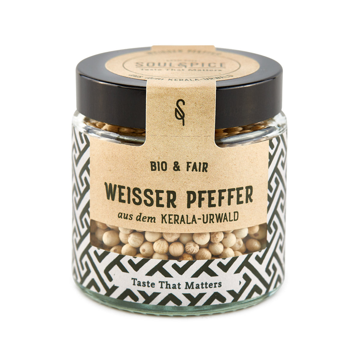 Weisser Urwald Pfeffer, ganz, Gewürz Bio