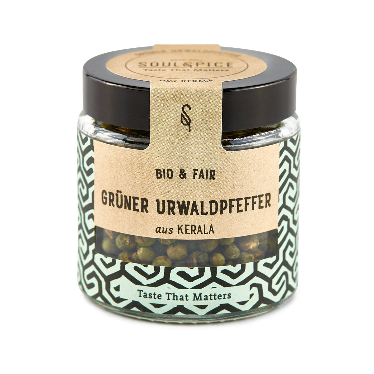 Jungle pepper green, whole, organic spice