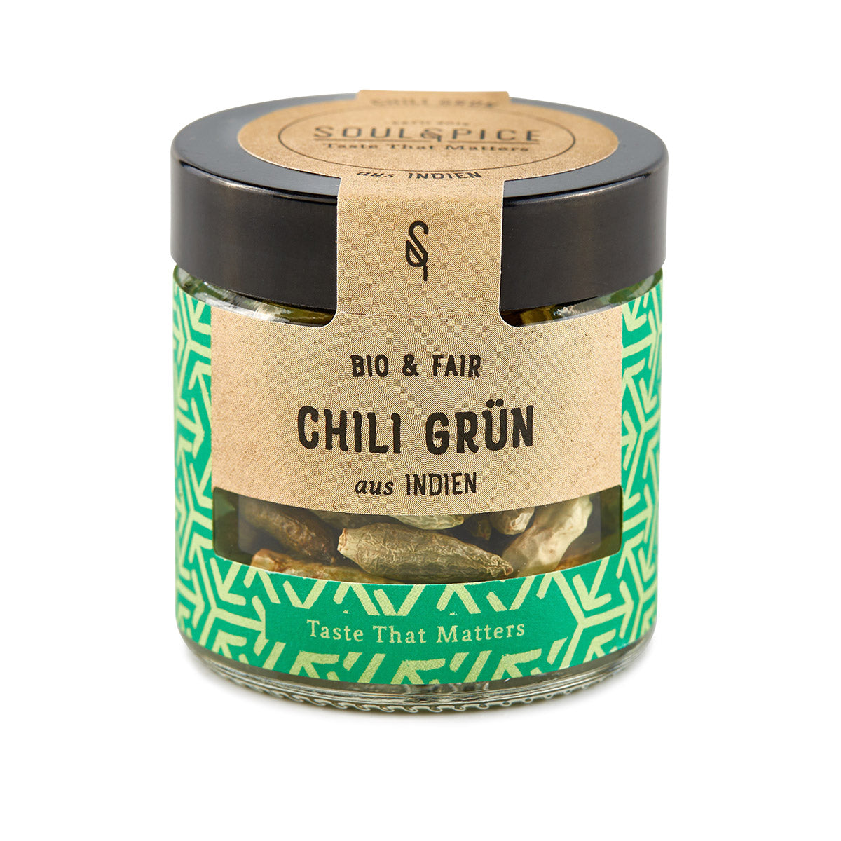 Chili Birdseye grün, ganz, Gewürz Bio