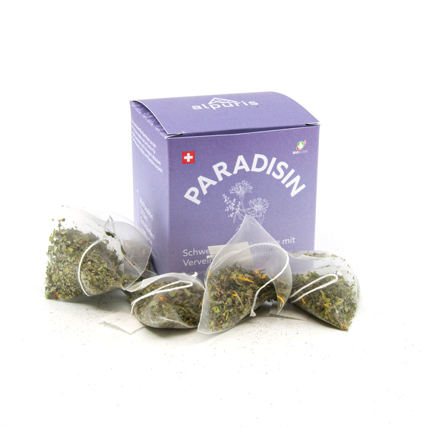 PARADISIN – Tisane des Alpes suisses à la verveine et aux bleuets (BioSuisse)