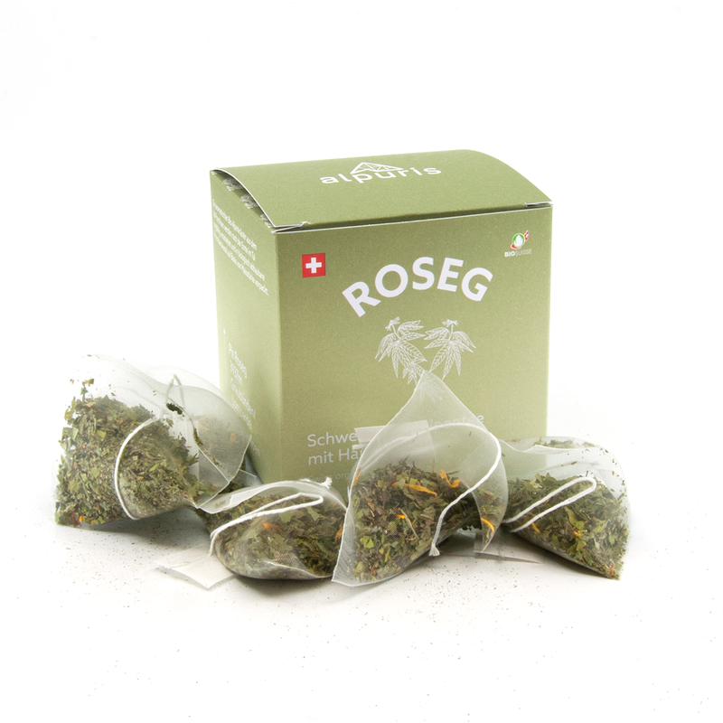 ROSEG – Schweizer Alpenkräutertee mit Hanf (BioSuisse)