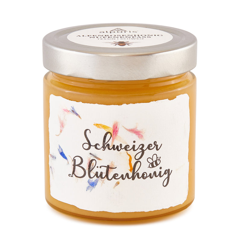 Édition limitée : étiquette fleur suisse (miel)