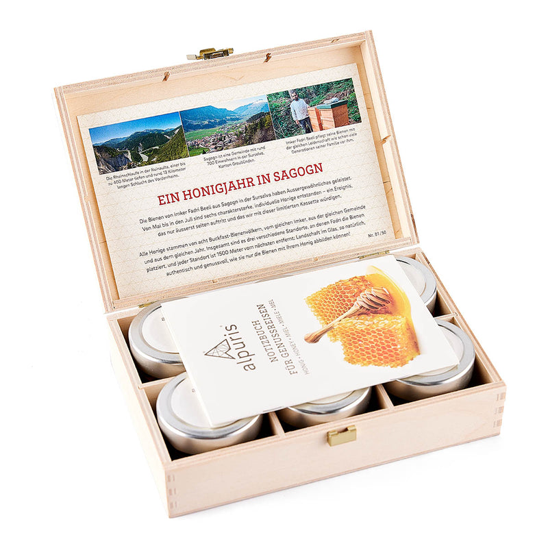 New in the range for 2022: A honey year in Sagogn, experience box with six glasses