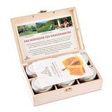 New in the range for 2022: The honey year of the traveling beekeeper, experience box with six glasses