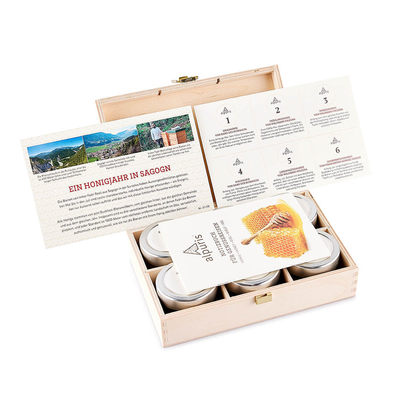 New in the range for 2022: A honey year in Sagogn, experience box with six glasses