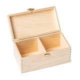 Empty wooden gift box for 2 glasses 80-250g