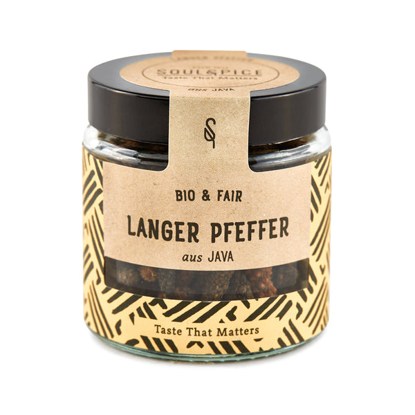 Whole long pepper, organic spice