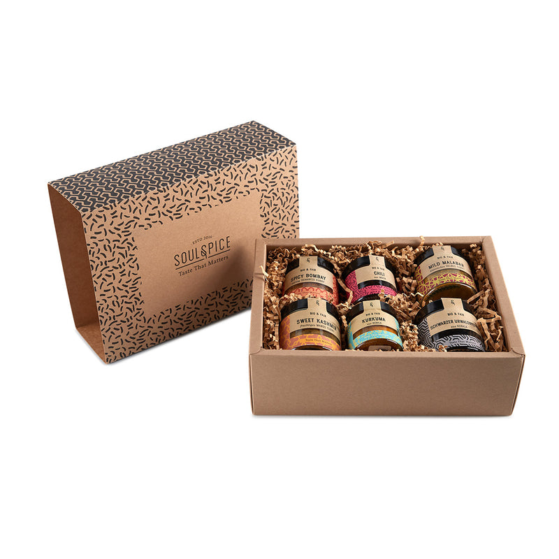 Gift box Indian collection with organic spices from Soul Spice