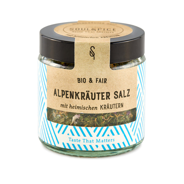Alpenkräuter Salz Gewürz Bio 85g