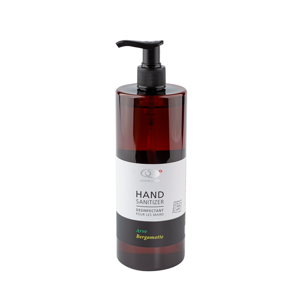 Natural hand sanitizer pine bergamot dispenser 500ml