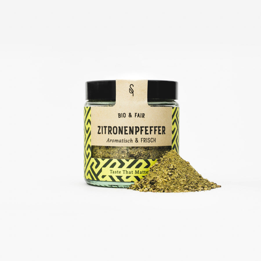 Zitronenpfeffer Gewürz Bio 60g